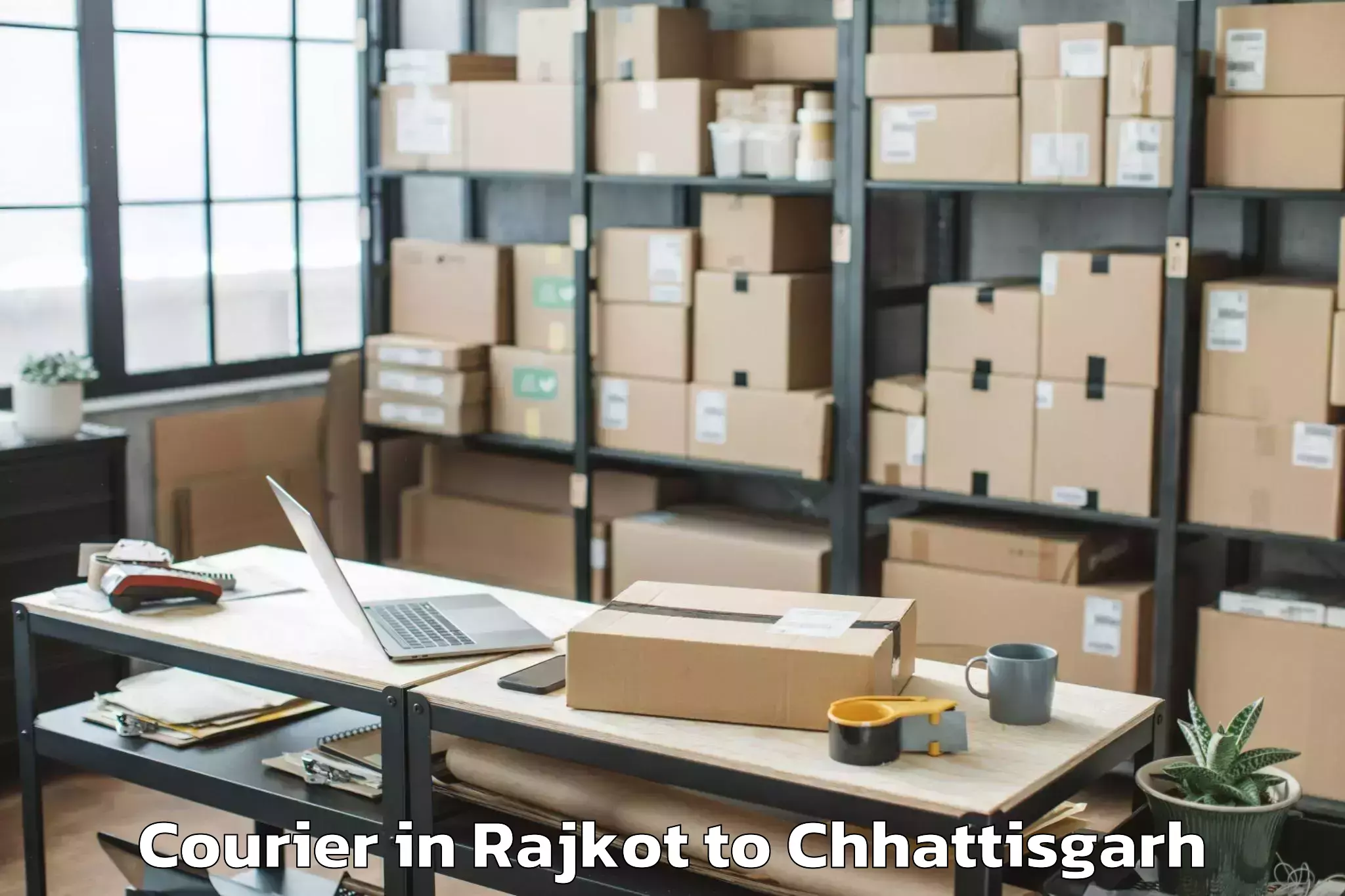 Reliable Rajkot to Dantewada Courier